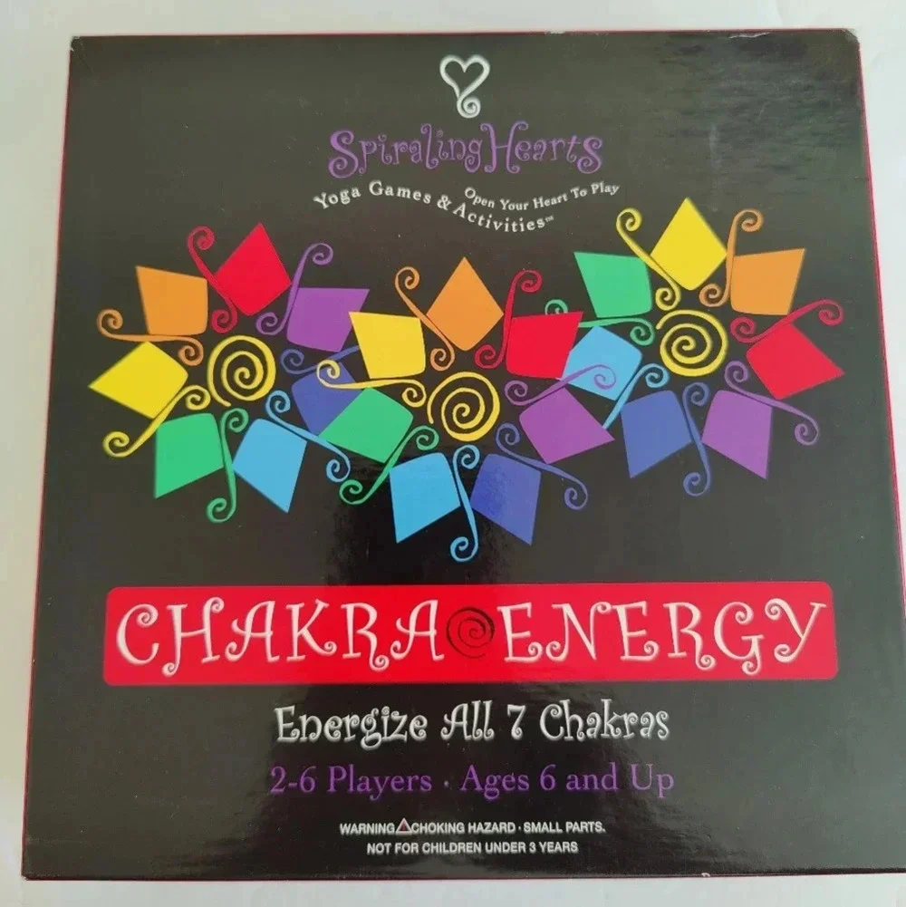 Chakra Energy Yoga Pose Game, EXC, by Spiraling Hearts, Complete